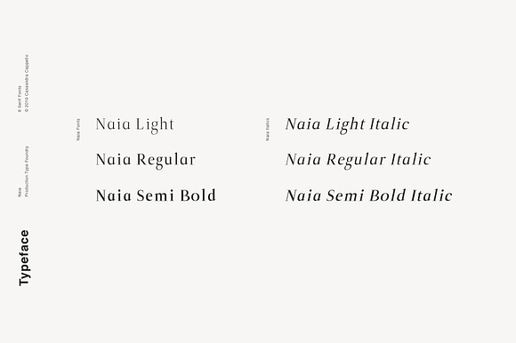 Naia - Sophisticated Serif Typeface preview 7