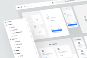 Filllo Web Wireframe UI Kit, an UI Kit Template by floxui (Thumbnail 6 of 6)