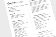 The Contract, a Resume Template by Valeur Design (Thumbnail 2 of 2)
