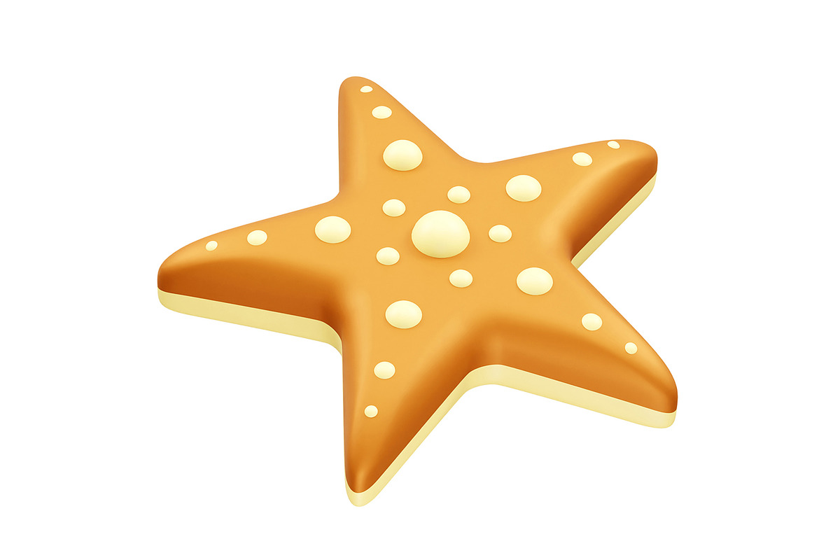 Starfish 3D Icon Illustration, an Object Illustration by fahad121