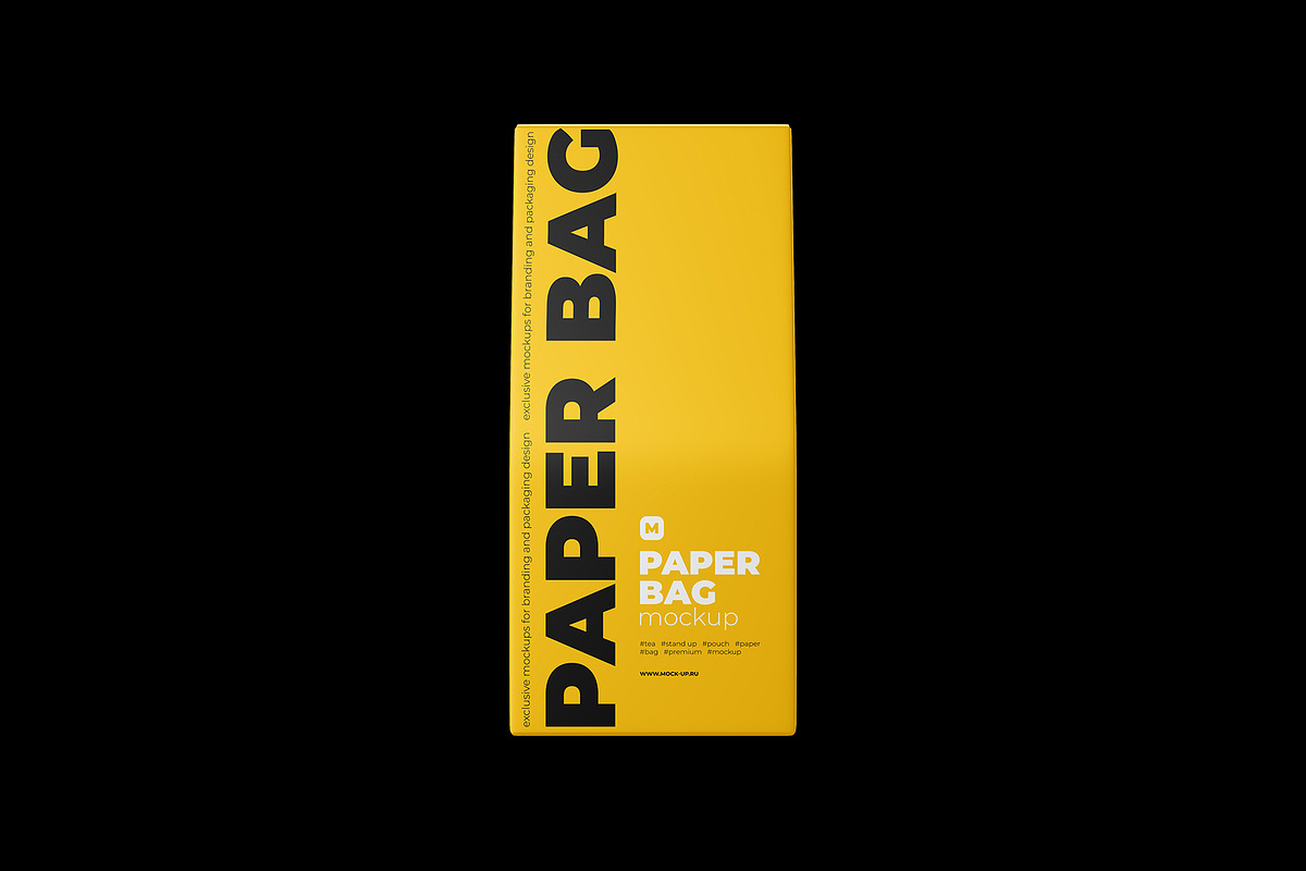 Paper Bag Mockup. Top view, a Packaging Mockup by easymock (Photo 5 of 11)
