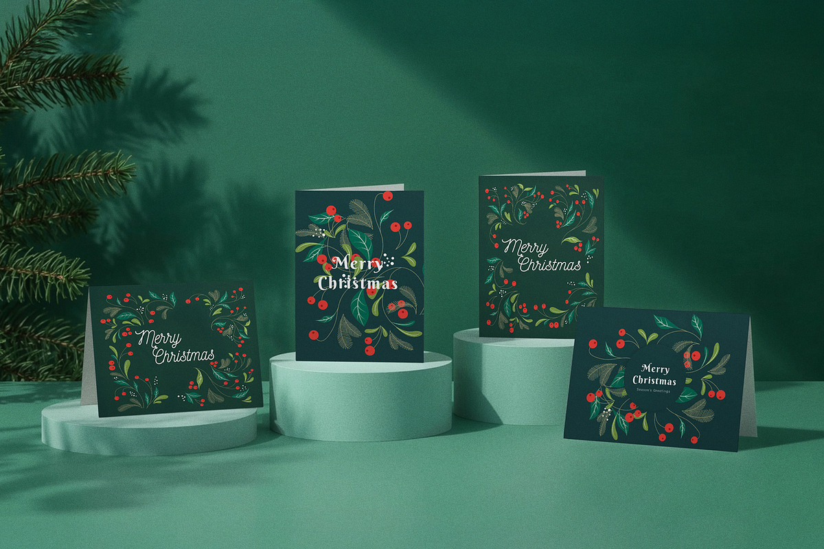Festive Card Mockup, a Product Mockup by wavebreak