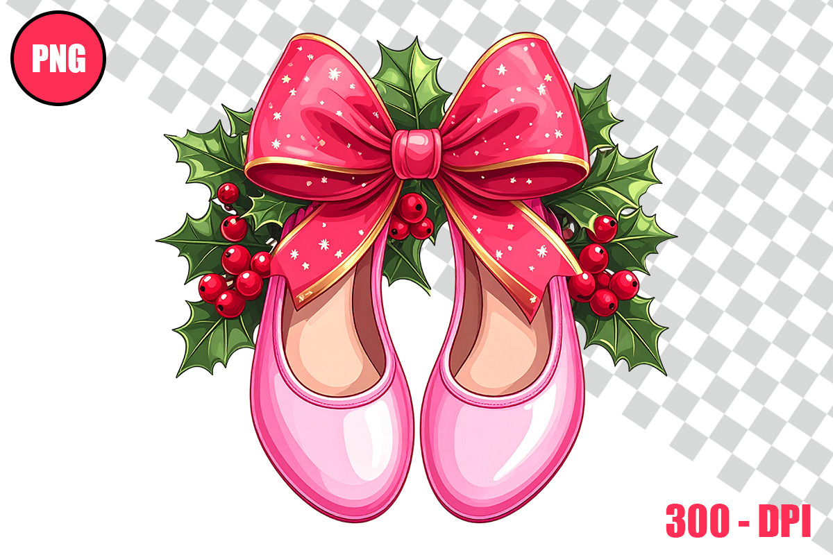 Christmas Ballet Slippers Cliparts, a Person Illustration by taramija (Photo 21 of 26)