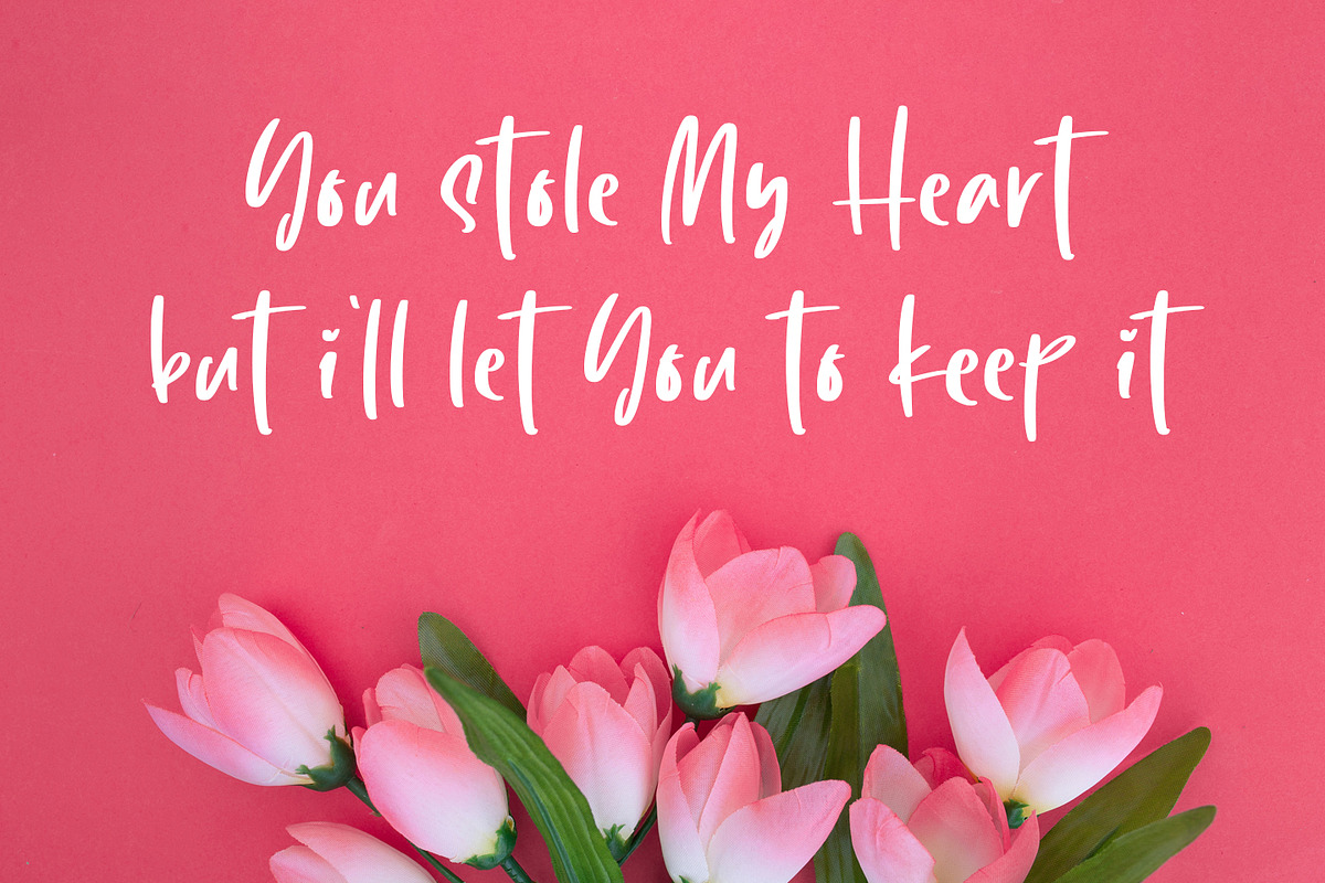 Lovely Purple, a Script Font by Abo Daniel Studio (Photo 4 of 9)