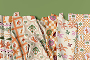 Checkered tropical summer patterns, a Pattern Graphic by Tani Kuzminka (Thumbnail 6 of 11)