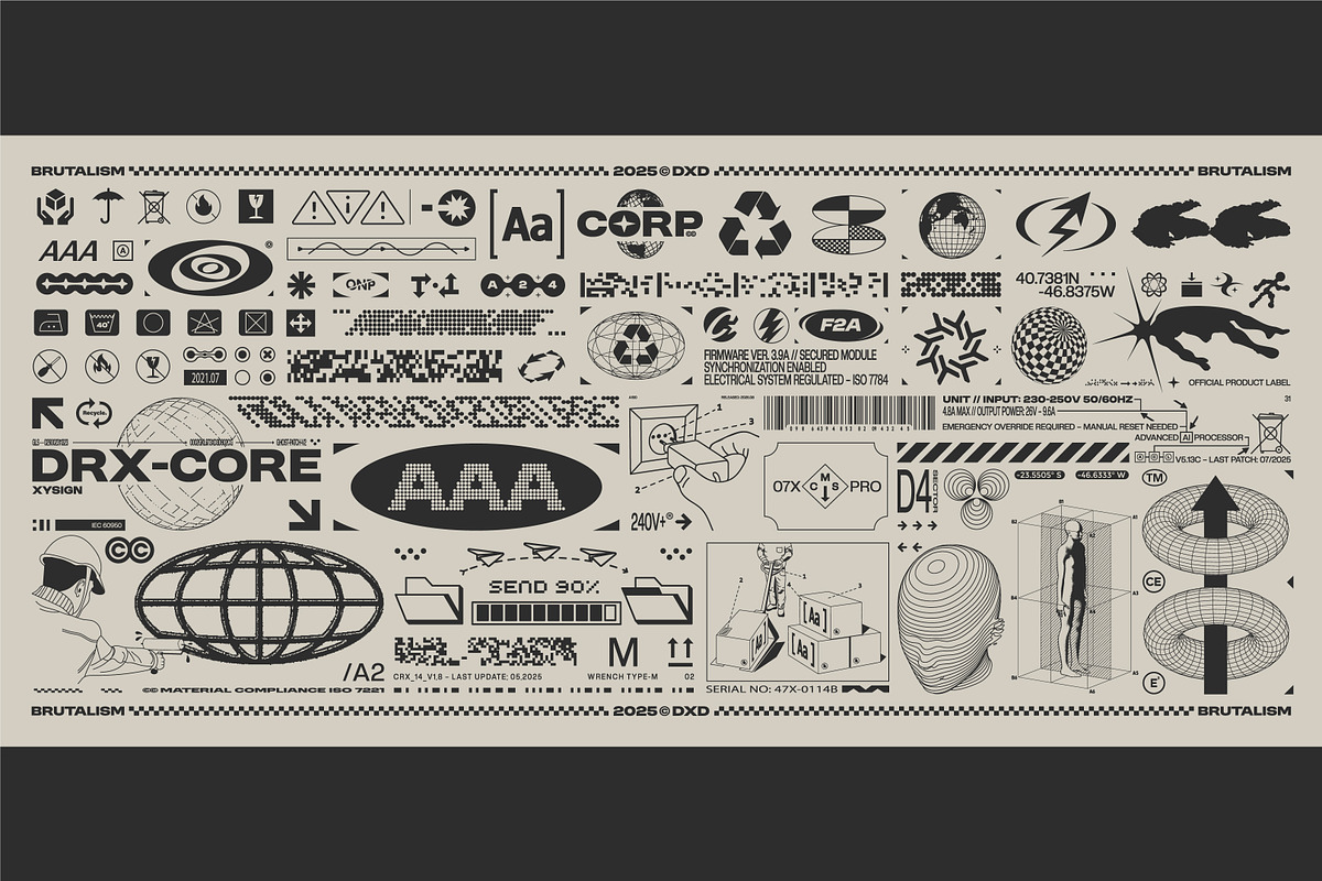 435 BRUTAL VECTORS BIG SET, an Object Graphic by BonkiStudio (Photo 2 of 5)