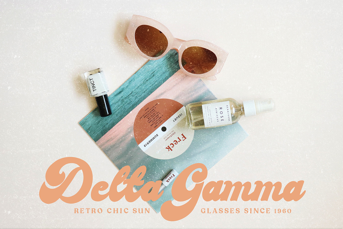 Vintage Dreams Modern Groovy Font, a Script Font by ReveryWorks (Photo 10 of 10)