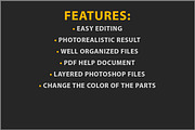 Umbrella Mockup on Dark Surface PSD, an Advertising Mockup by Bruno's Shop (Thumbnail 4 of 4)
