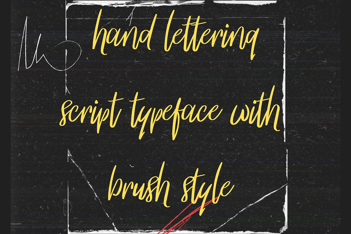 Heart Ticker Calligraphy Font, a Handwritten Font by PaperMoon (Photo 3 of 7)