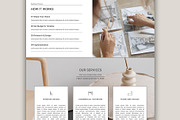 Elementor Template Services Page, a Landing Page Template by Eva Cogollos Studio (Thumbnail 2 of 6)