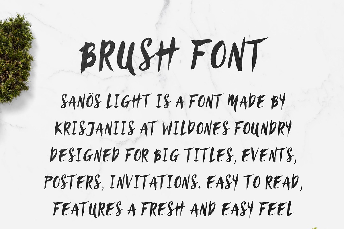 Sanös Brush Script Font preview 3