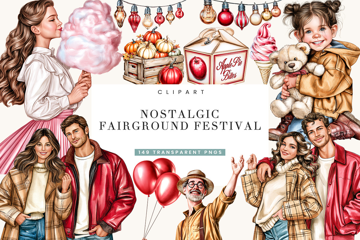 Nostalgic Fairground Festival, an Object Illustration by BusyDaydesign (Photo 1 of 9)