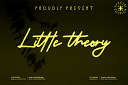 little theory - Script style font, a Script Font by mahstudios (Thumbnail 1 of 8)