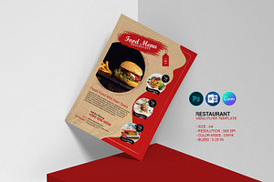 Restaurant Flyer Template, a Flyer Template by retrographix