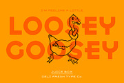 Juice Box: A Retro Display Font, a Font by DeliFreshTypeCo. (Thumbnail 4 of 6)