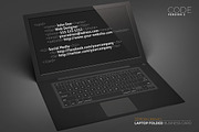Laptop Business Card Black Edition, a Business Card Template by Graphicdome (Thumbnail 6 of 8)