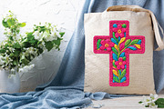 Pink Floral Cross, Easter Cross Png, an Illustration by DreamPrint404 (Thumbnail 5 of 7)