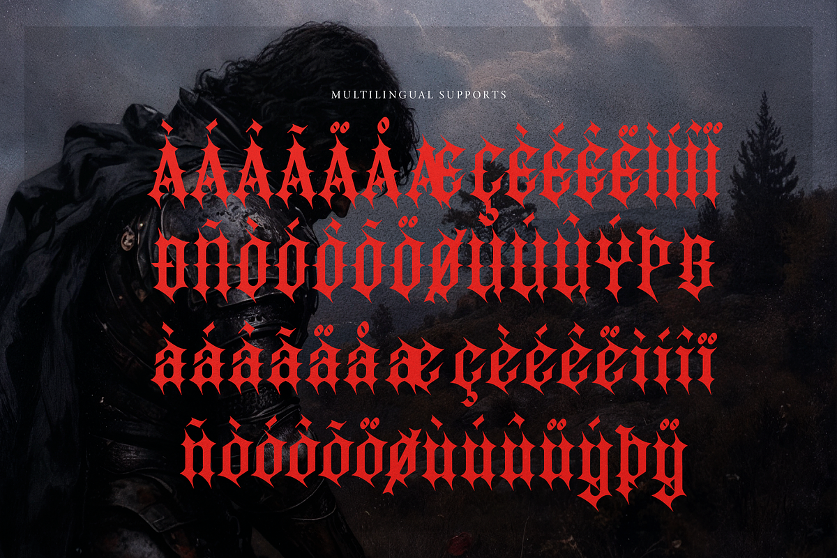 Tonduk | Blackletter Font, a Blackletter Font by Denustudios (Photo 11 of 12)