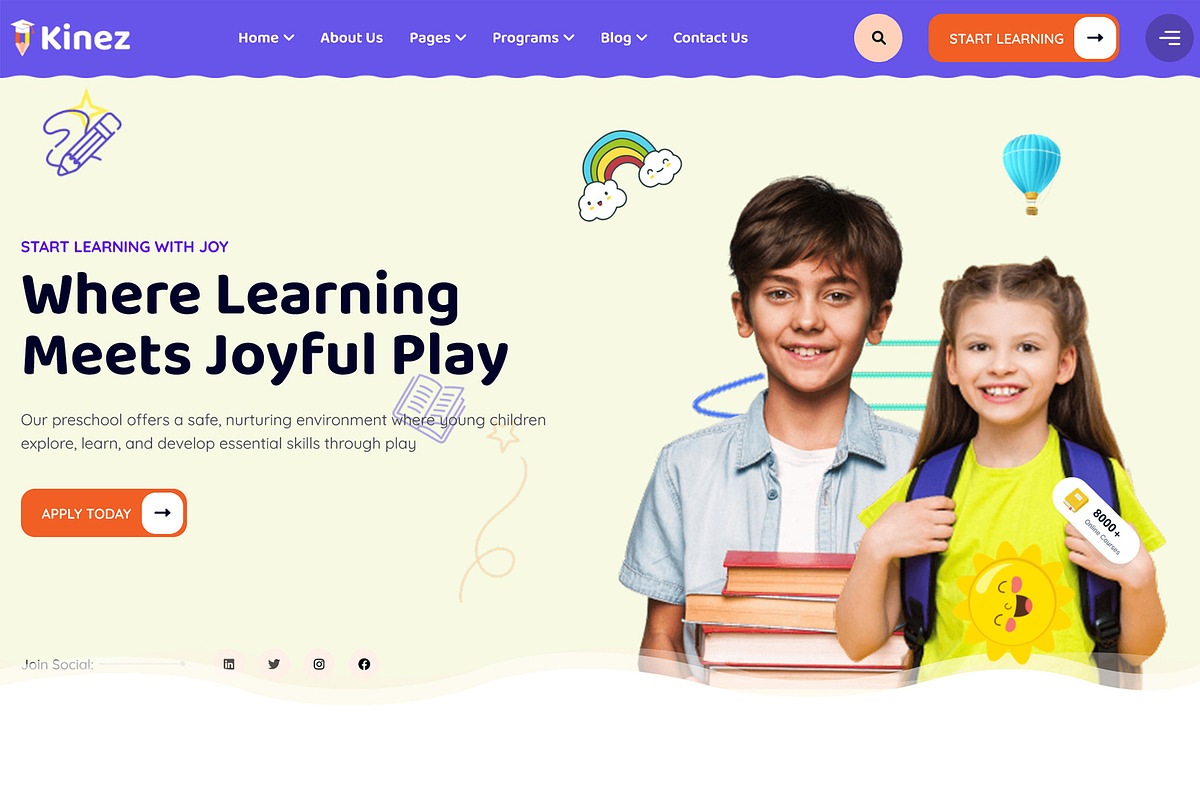 Kinez - Kindergarten School Template, a HTML Template by Helenshop (Photo 4 of 4)