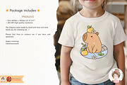 Groovy Capybara SVG PNG, a Seasonal Illustration by Chonnieartwork (Thumbnail 3 of 3)