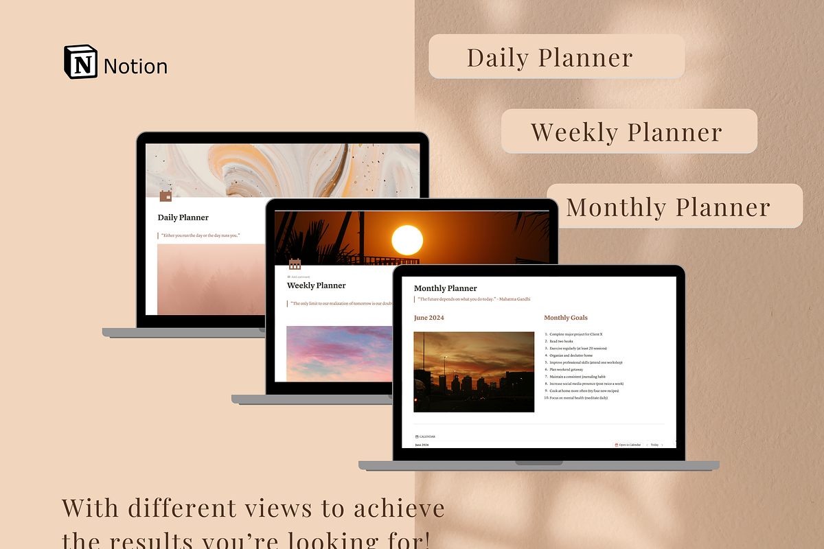 Ultimate Notion Planner, an App Template by Lumina Alchemy (Photo 1 of 10)