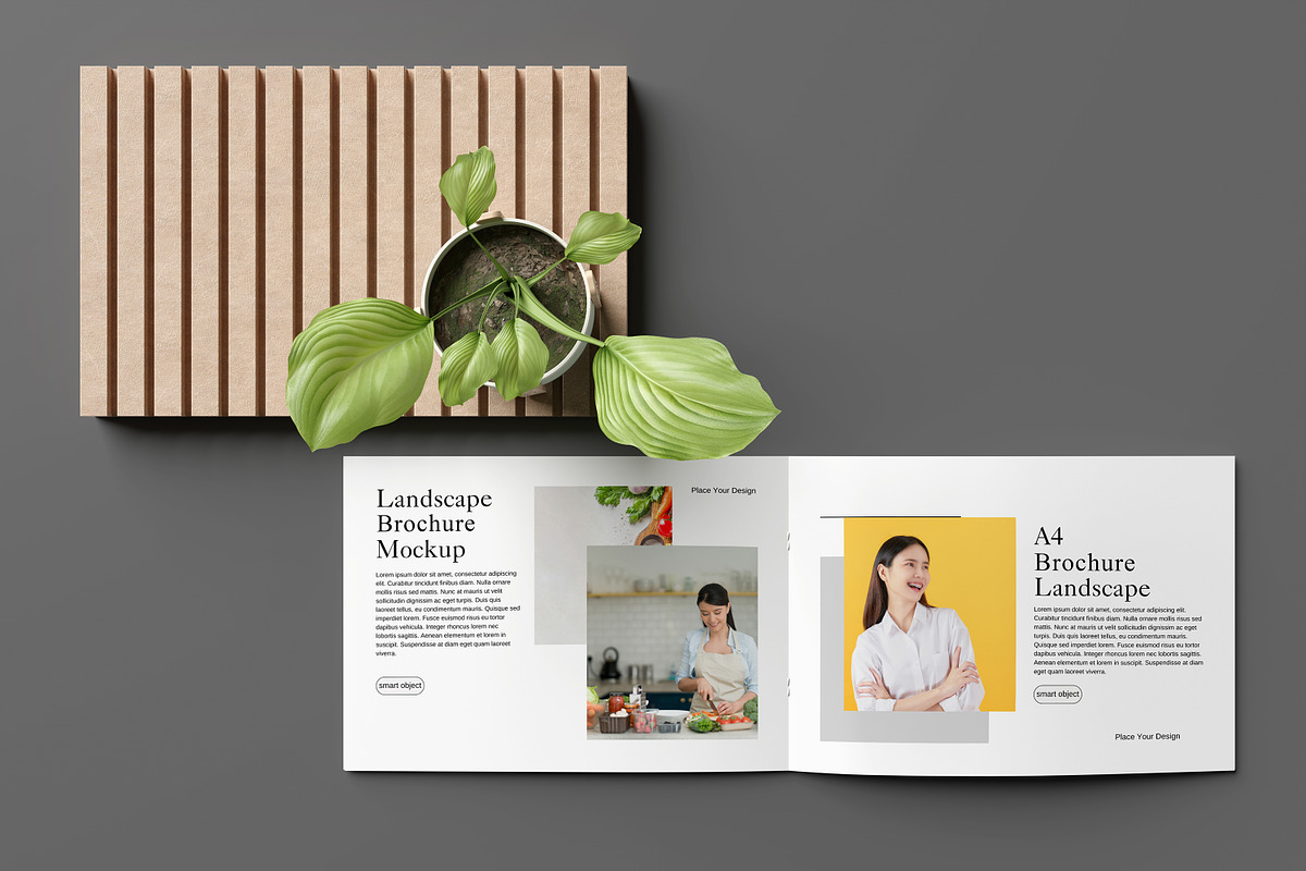 Landscape Brochure / Magazine Mockup, a Books & Magazine Mockup by Graphicell (Photo 3 of 5)