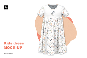 Kids dress mockup
