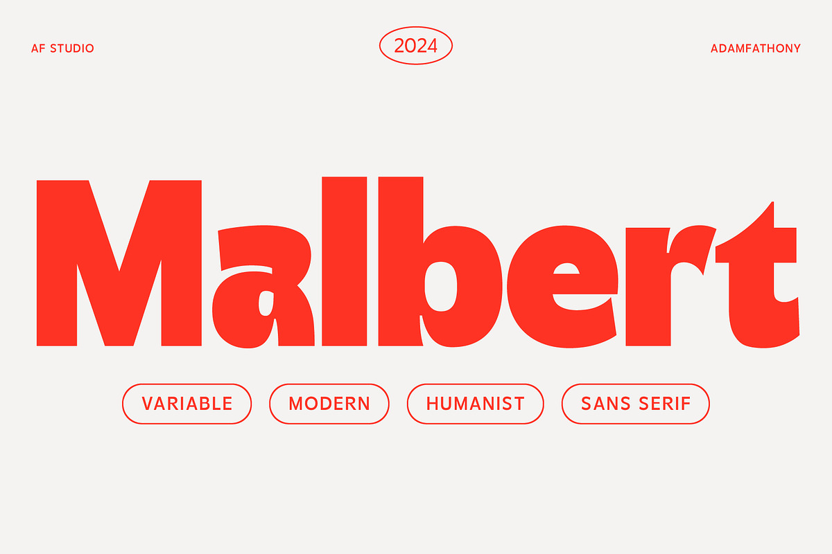 Malbert, a Sans Serif Font by Adam Fathony (Photo 1 of 15)
