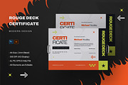 Rouge Deck - Certificate Template, a Print Template by StreaksideStd (Thumbnail 1 of 3)