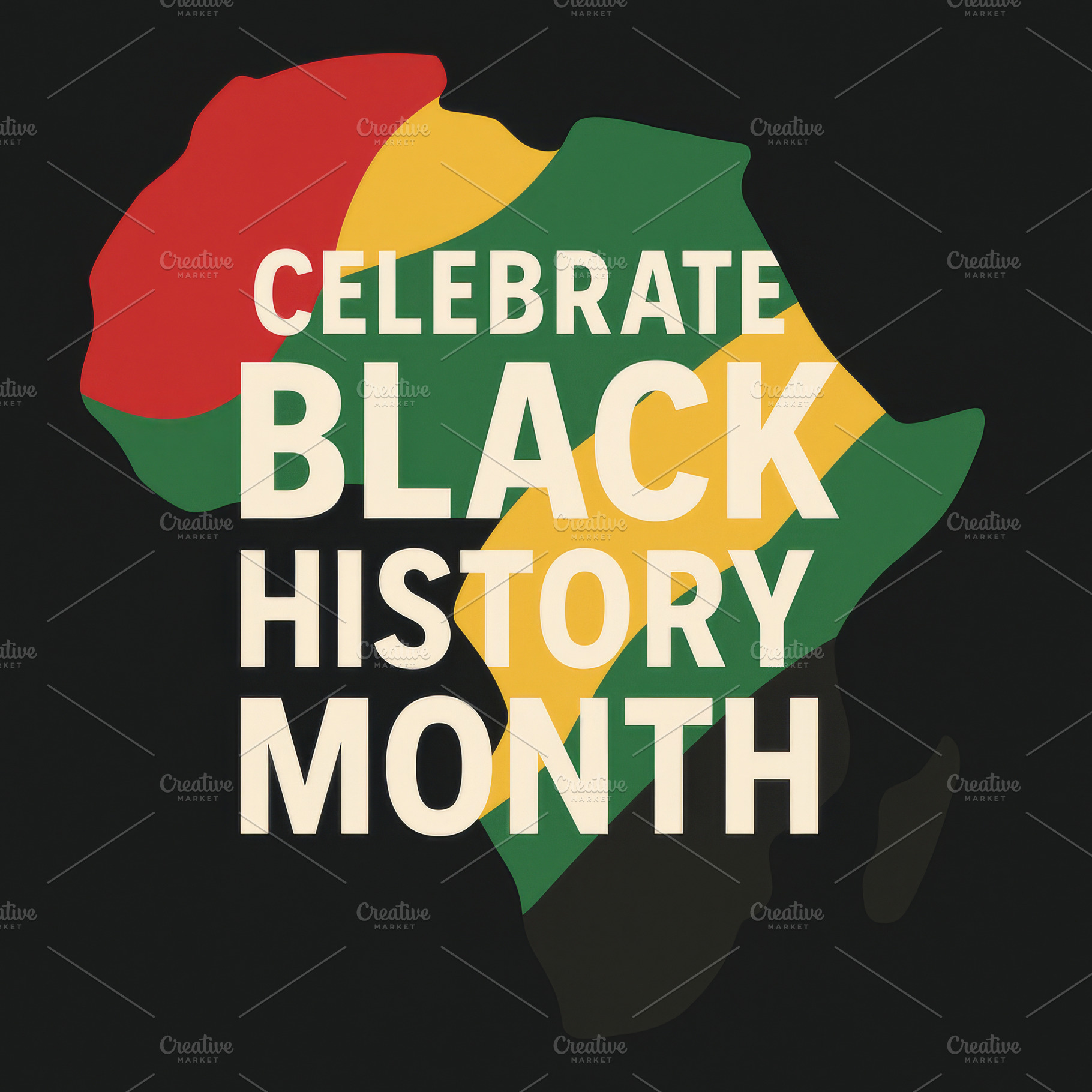 Black history month illustration fea, a Photo by Dvoevnore photos