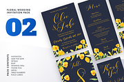 Floral Wedding Invitation Bundle, an Invitation Template by LovePowerDesigns (Thumbnail 4 of 17)