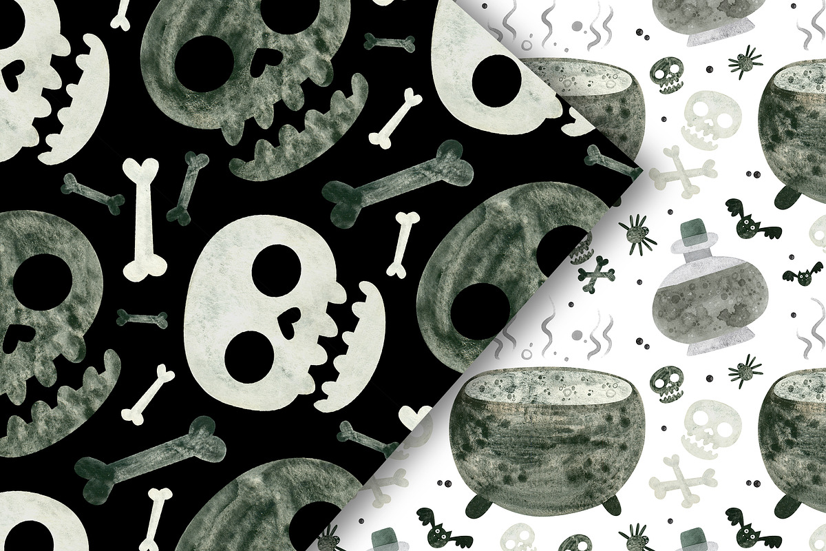 Halloween Clipart, Rainbows, Pattern, a Graphic by Valin Malin (Photo 11 of 14)