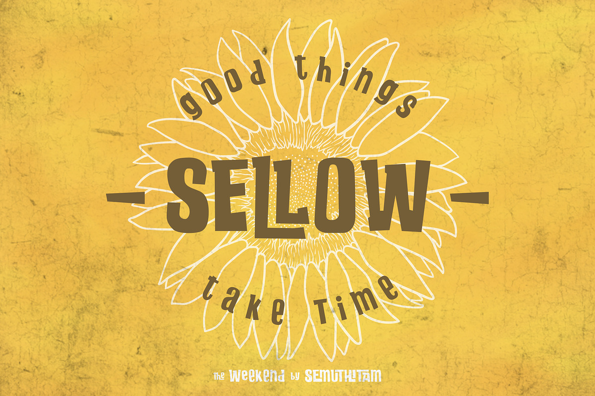 The Weekend Display Font, a Font by SemutHitam Creative (Photo 3 of 15)