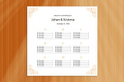 Wedding Seating Chart Template, a Poster Template by retrographix (Thumbnail 2 of 2)