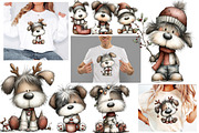 Whimsical Dog Christmas Clipart, an Illustration by Designworld (Thumbnail 3 of 6)