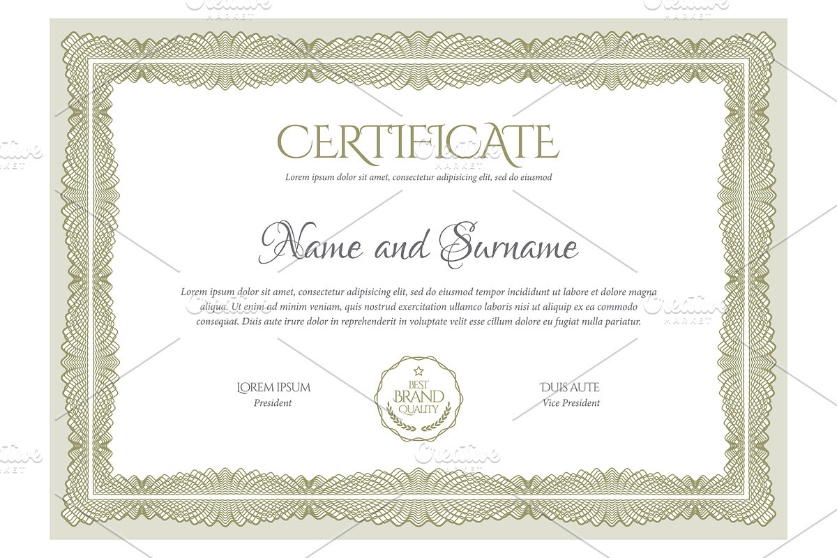 Certificate388. Diploma template, a Decorative Illustration by Sunny (Photo 1 of 3)