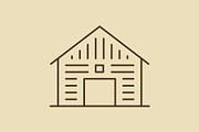Type of Barns Line Set, an Outline Icon by Buqancreative (Thumbnail 5 of 10)