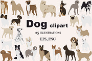 Abstract Dog clipart, an Animal Illustration by ApetekMarket (Thumbnail 1 of 7)