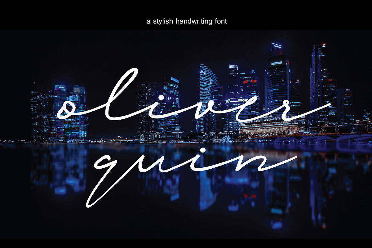 oliver quin - handwriting script, a Script Font by Gittype (Photo 3 of 12)
