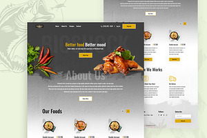 Food Order Landing Page