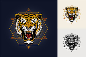 Ferocious tiger