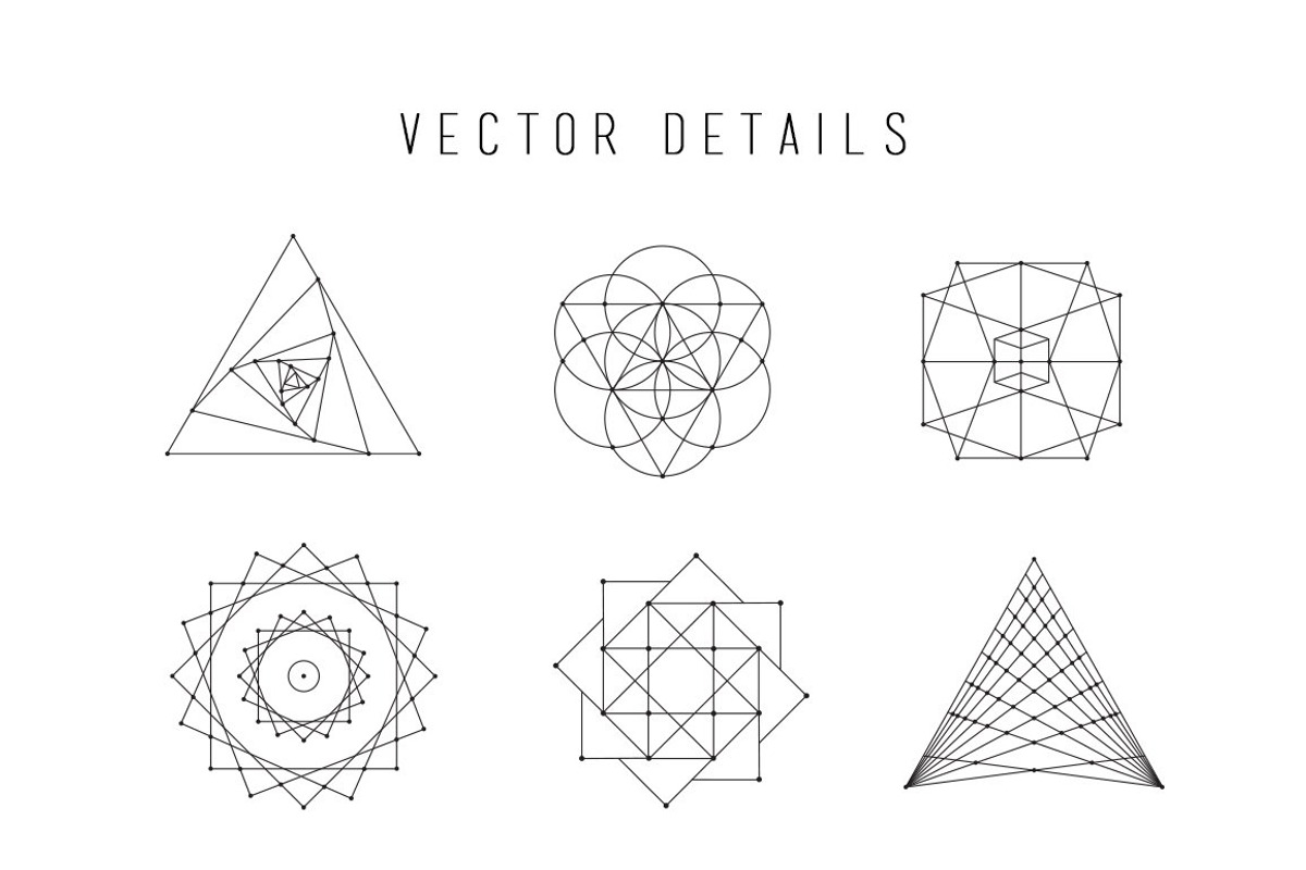 Sacred Geometry Vector Bundle, an Illustration by S K Y B O X (Photo 16 of 17)
