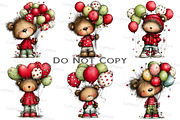 Teddy Bear, Bear With Balloons, an Illustration by Craft Nest (Thumbnail 9 of 9)