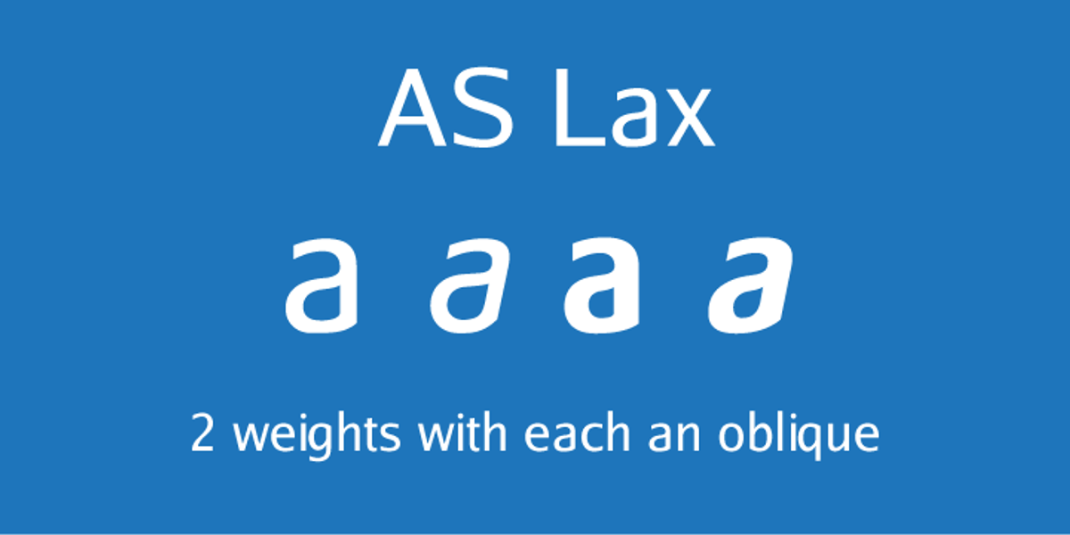 AS Lax, a Sans Serif Font by Aleksandr Sukiasov (Photo 1 of 6)