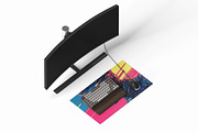 Desk mat mockup 6 PSD fully editable, a Household Mockup by GraphicVil (Thumbnail 9 of 9)