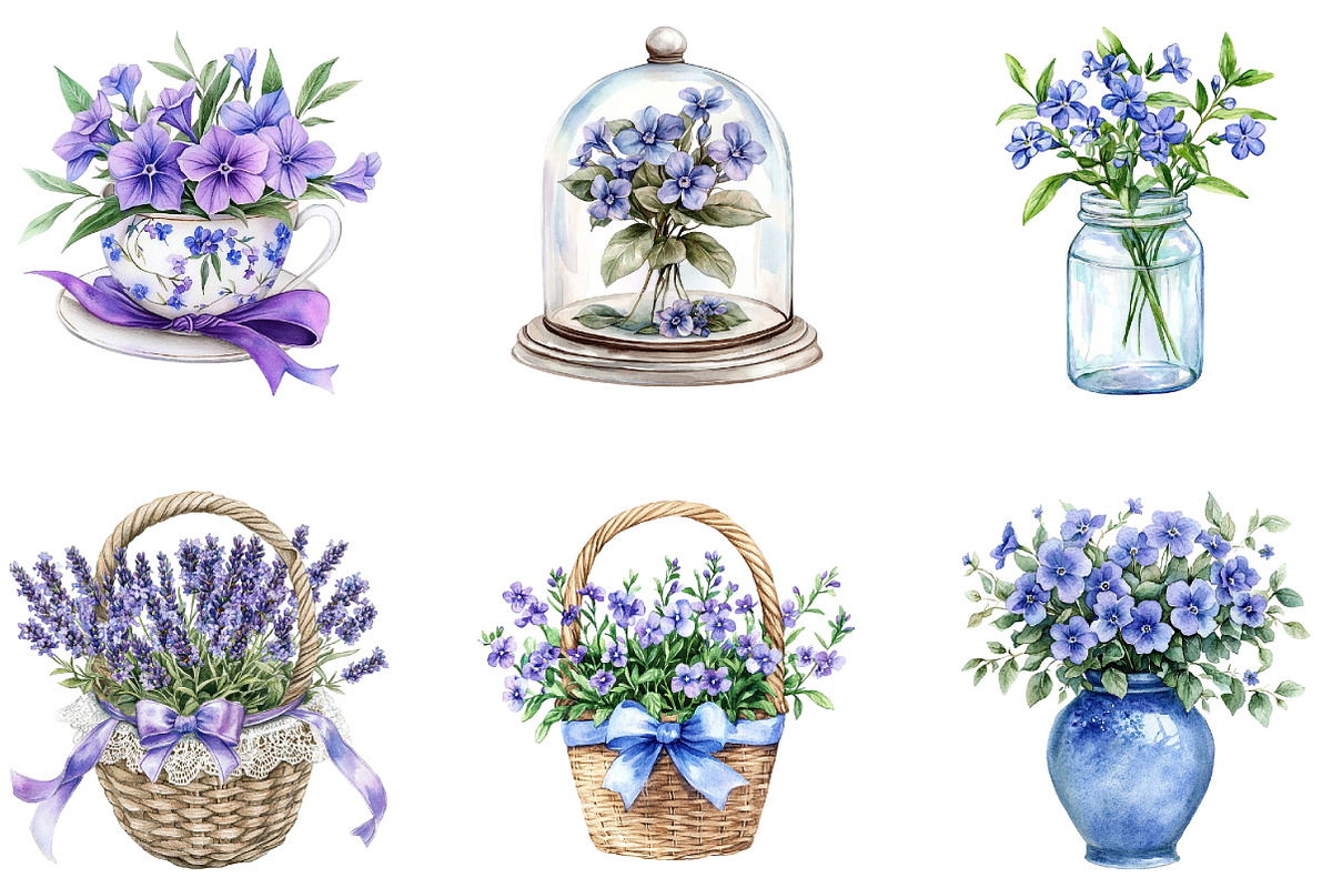 watercolor Cottage Garden PNG, a Seasonal Illustration by Designking (Photo 4 of 5)