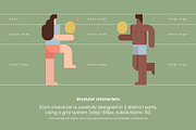 Geometric Life - Beach Activities, a Person Illustration by Léo Alexandre (Thumbnail 6 of 16)