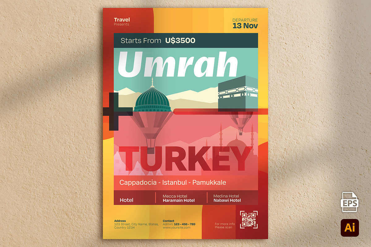 Umrah Plus Flyer, a Flyer Template by Aarley Kaiven (Photo 2 of 2)