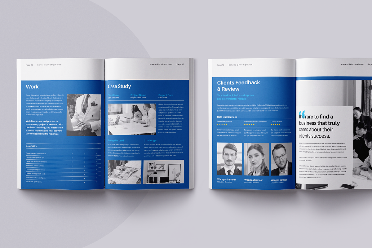 Service & Pricing Guide | Canva, a Brochure Template by ArtisticLand (Photo 7 of 11)