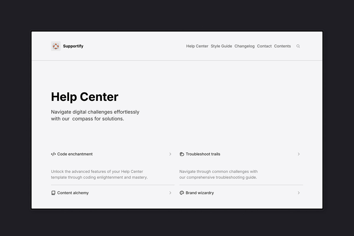 Supportify - Framer template, an UI Kit Template by antrdnv (Photo 2 of 5)